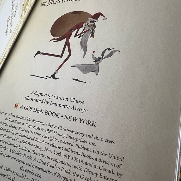 Disney’s The Nightmare Before Christmas - A Little Golden Book - Picture 3 of 3